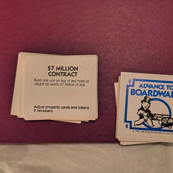 VINTAGE 1985 Parker Brothers ADVANCE TO BOARDWALK Board Game - Picture 8 of 15